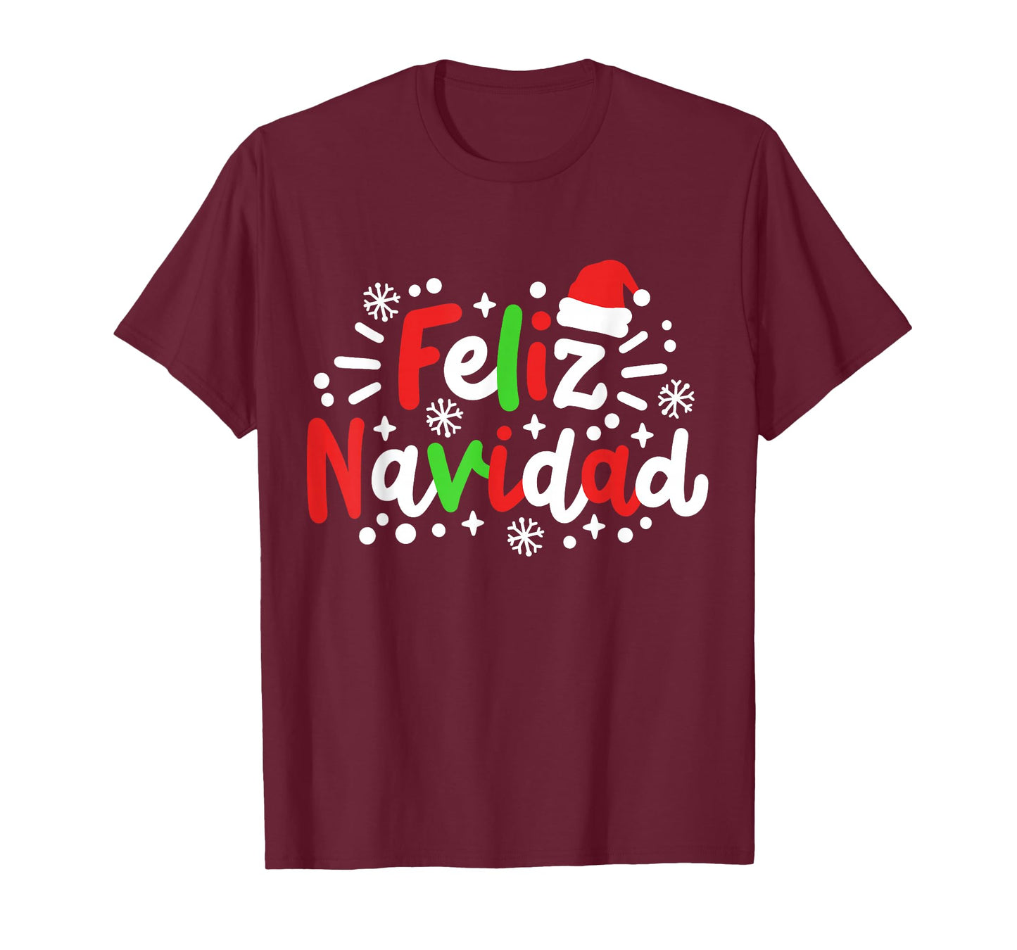 Feliz Navidad Matching Family Spanish Christmas Men Women T-Shirt