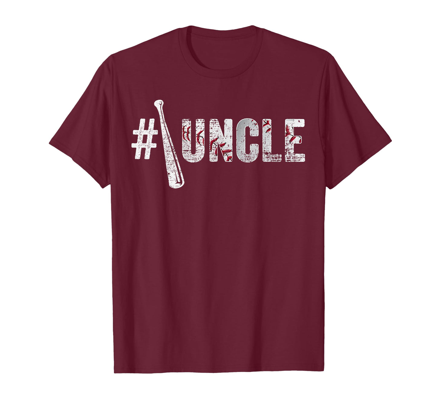 Number One Baseball Uncle Fathers Day Funny Baseball Uncle T-Shirt