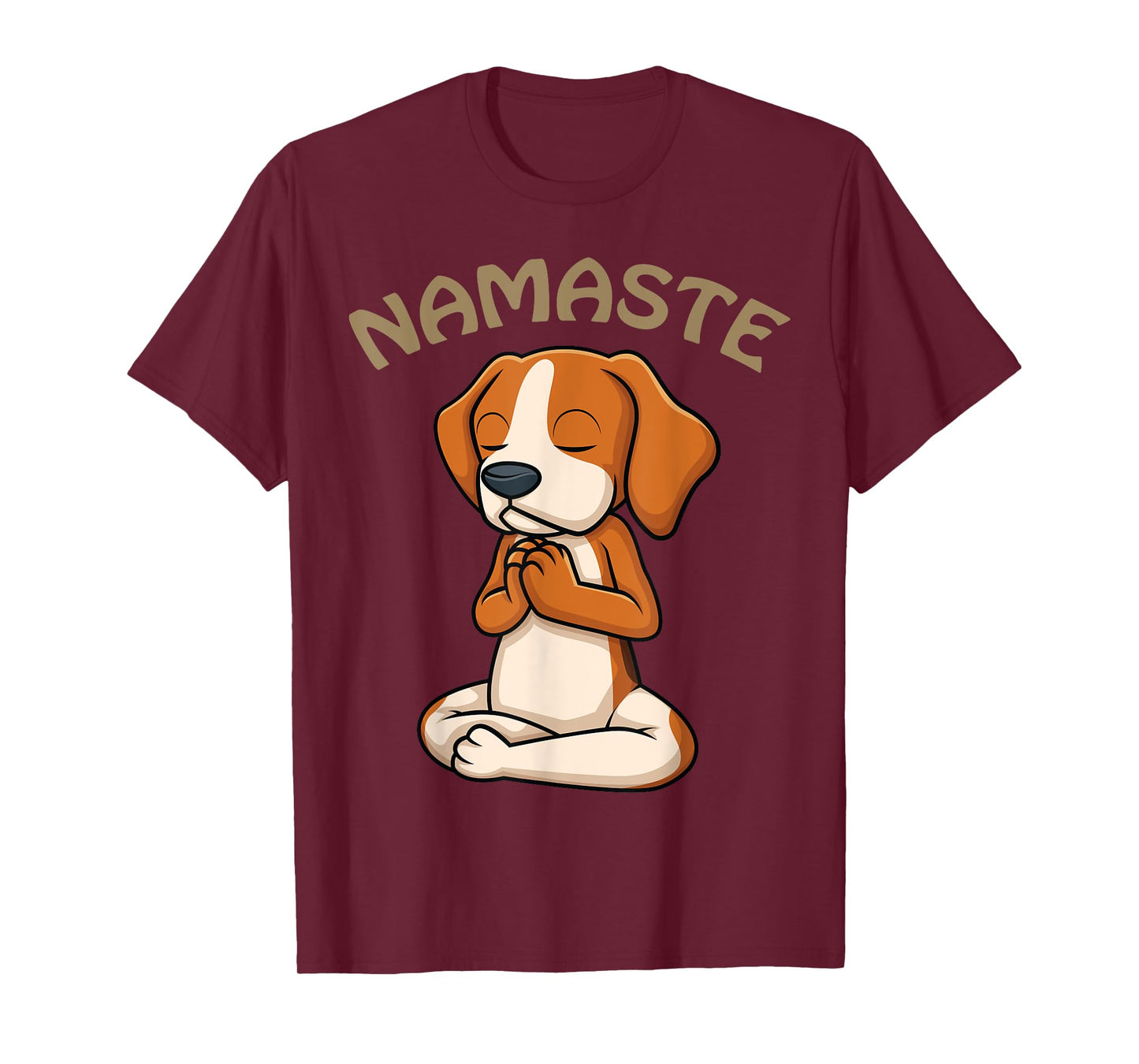 Dog Yoga Shirt Funny Puppy Lovers Yoga Gift Namaste Dogs T-Shirt