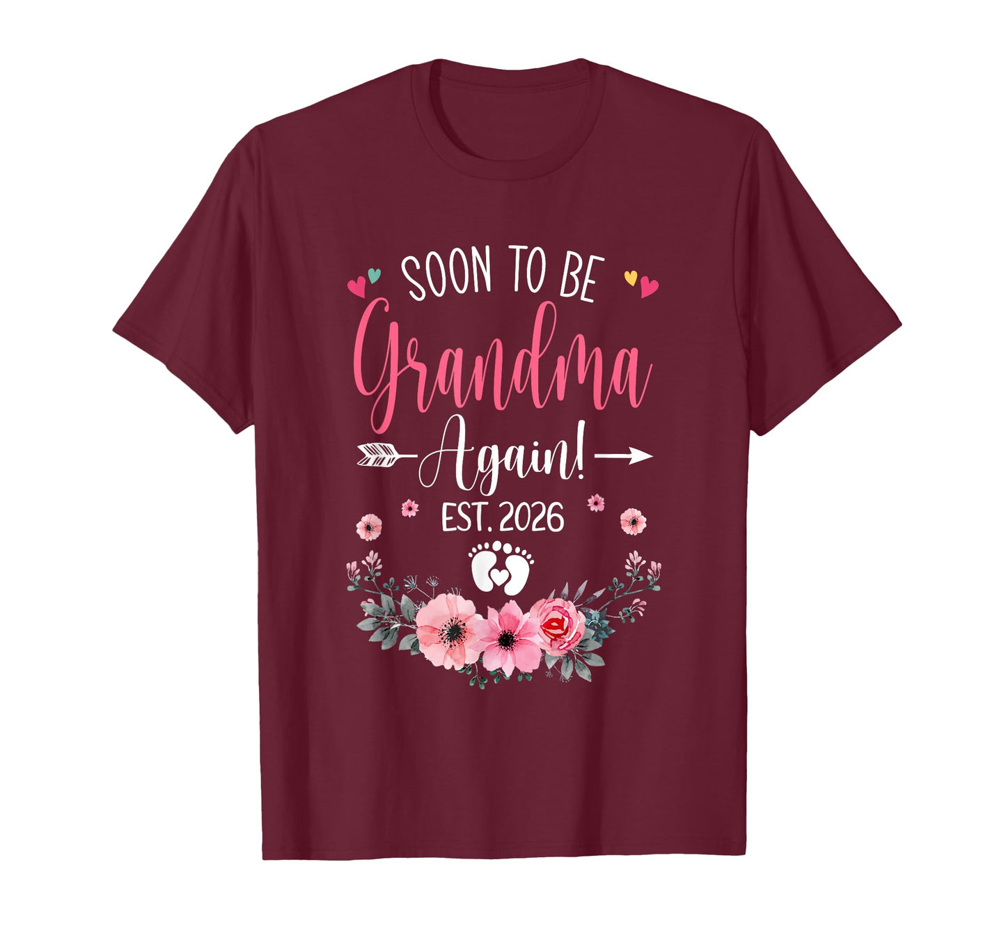 Soon To Be Grandma Again Est 2026 Mothers Day T-Shirt