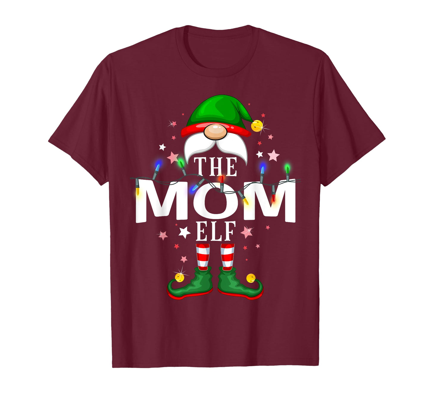 The Mom Elf Christmas Family Pajama Party T-Shirt