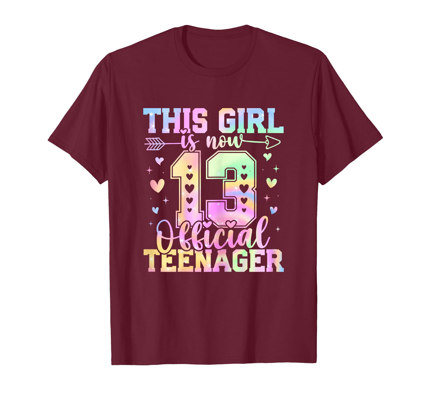 This Girl Is Now 13 Official Teenager 13th Birthday T-Shirt