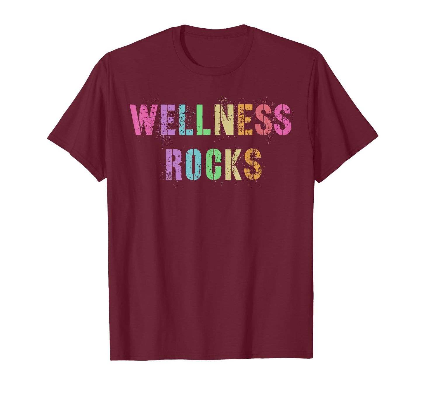 WELLNESS ROCKS Fitness Crew Health Trainer Yoga Nurse Squad T-Shirt