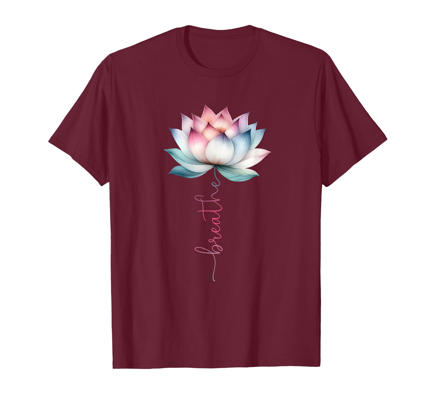 Lotus Flower Breathe Mystical Hippie Meditation Yoga Lover T-Shirt