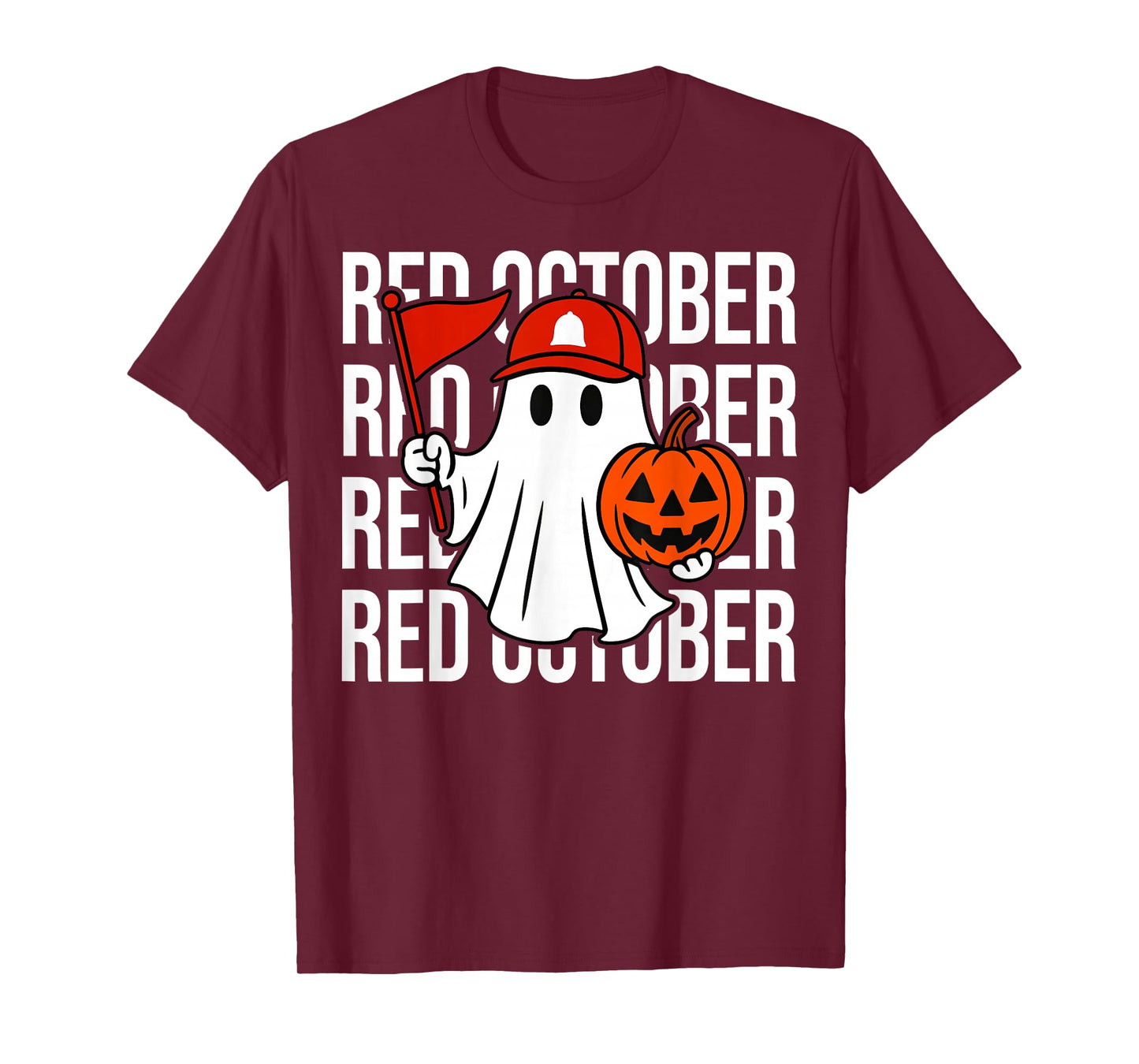 Retro Red October Name Personalized Gift for Men Women Kid T-Shirt
