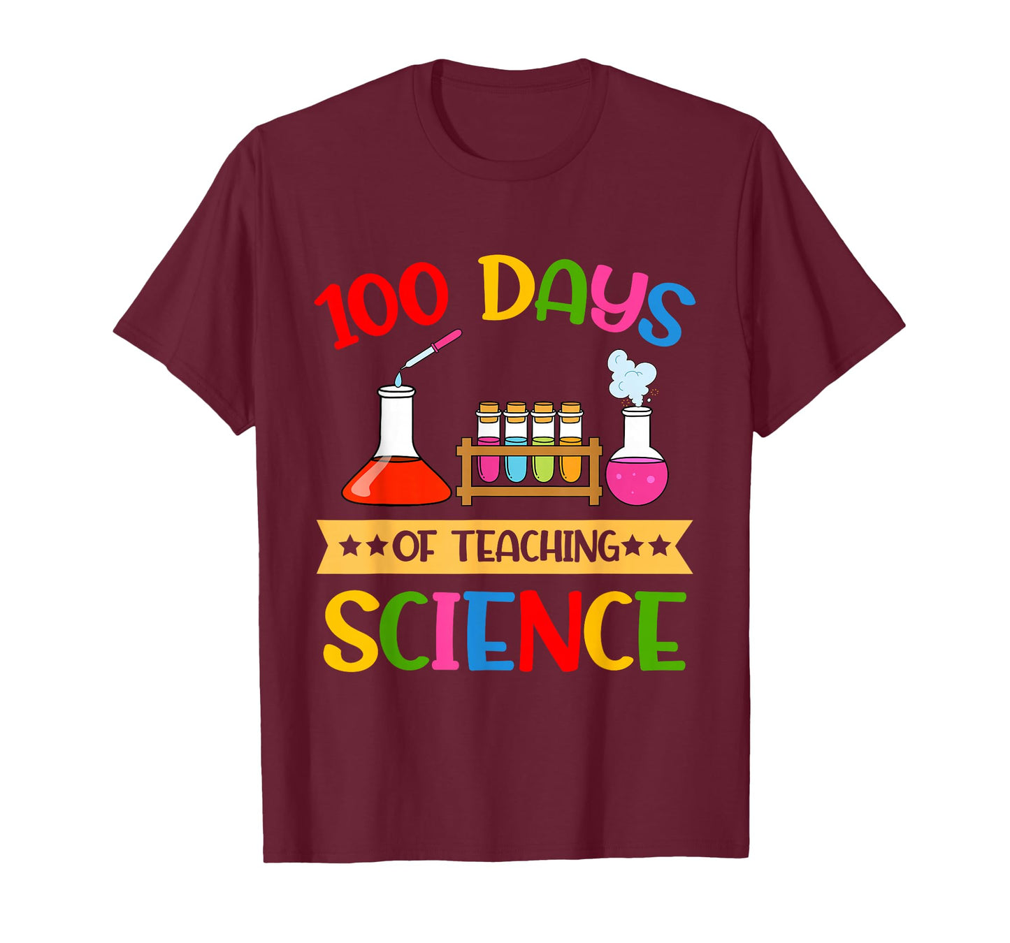 100 Days of Teaching Science Teacher 100th Day of School T-Shirt