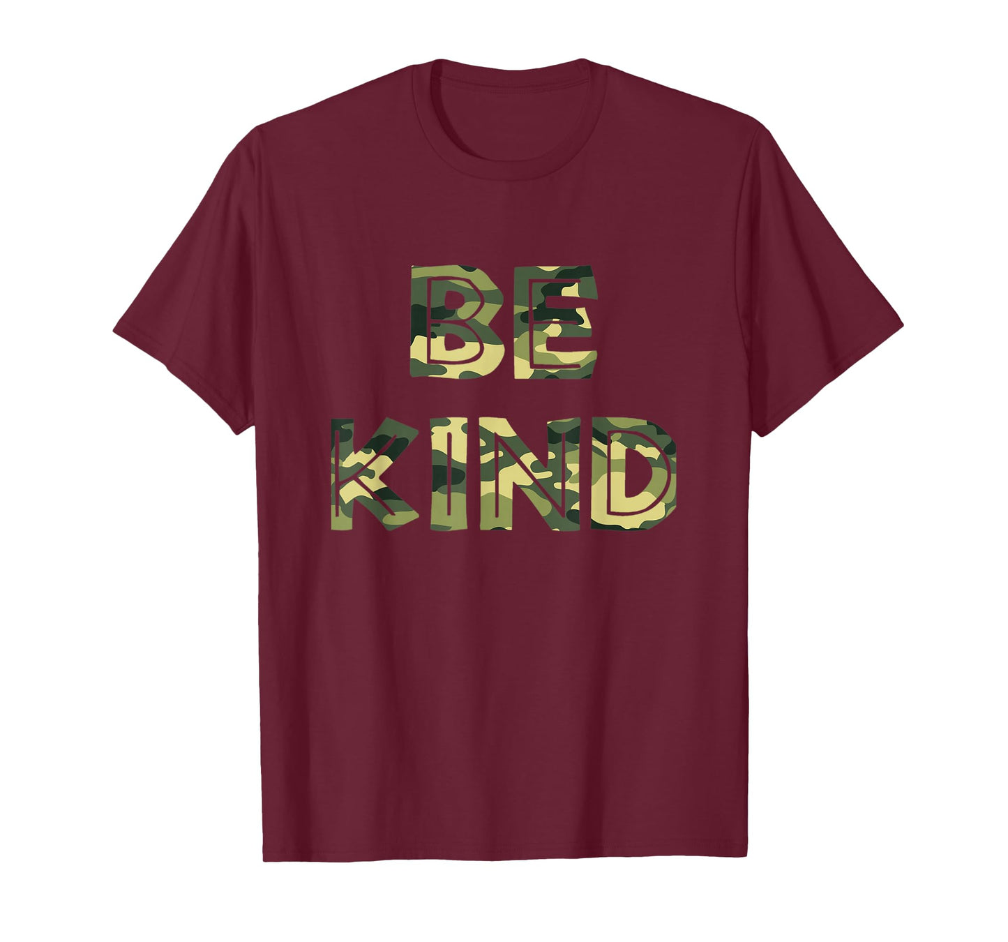 Be Kind Camo Military Anti-bullying T-Shirt