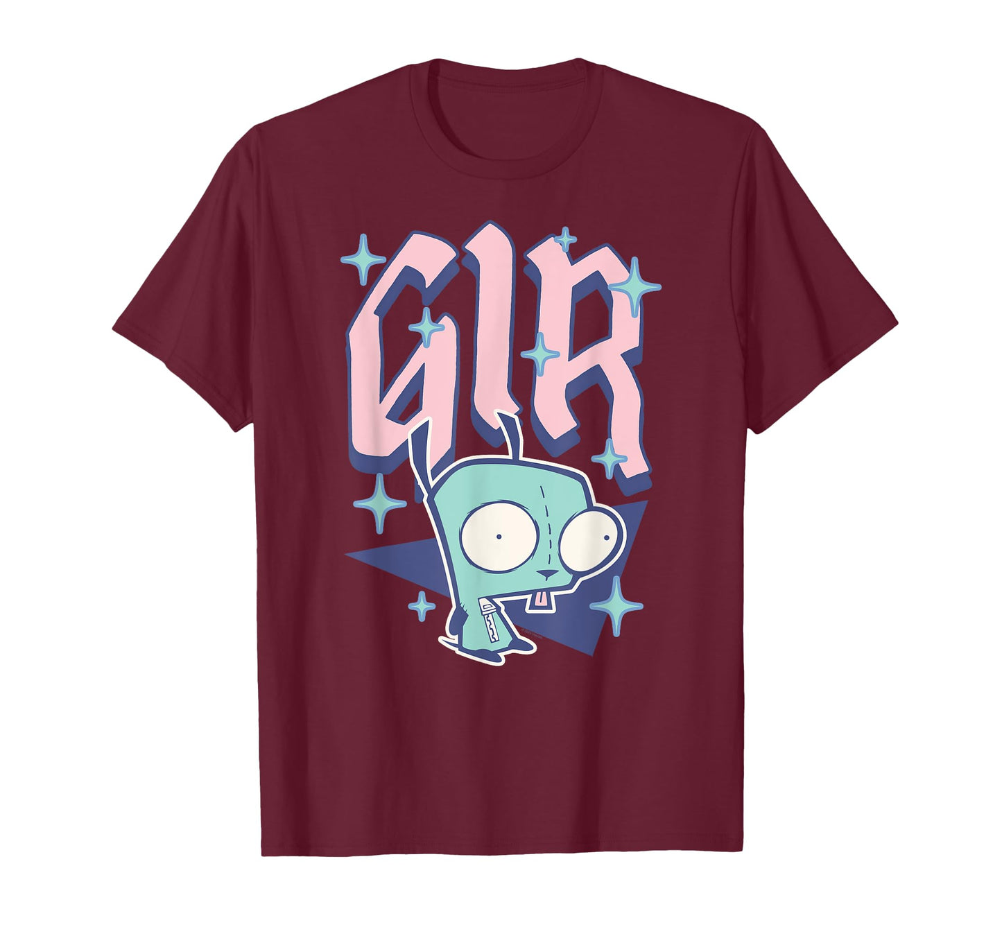 Invader Zim Pastel Sparkle Gir Y2K Cartoon T-Shirt