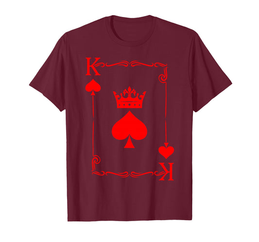 King of Spade Game Black History Playing Card Men Boy T-Shirt