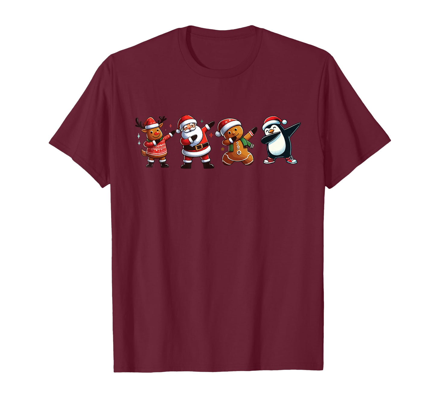 Dabbing Christmas Crew Funny Christmas Santa Gift T-Shirt