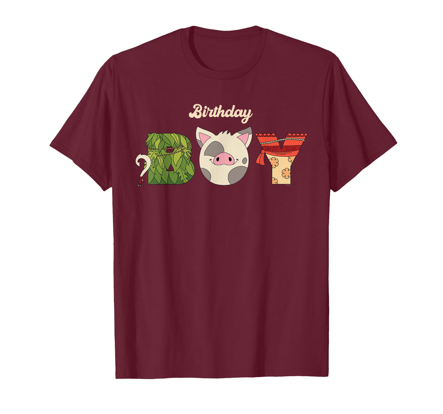 Disney Moana Letters "Birthday Boy" Birthday Party T-Shirt