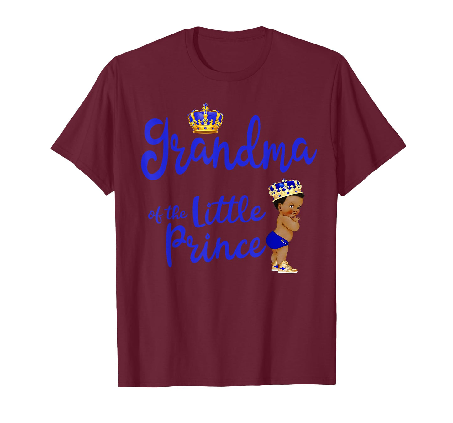 Best Birthday Clothes For Family Members Grandma Of The Birthday Prince Boy Bday Party Idea For Him T-Shirt