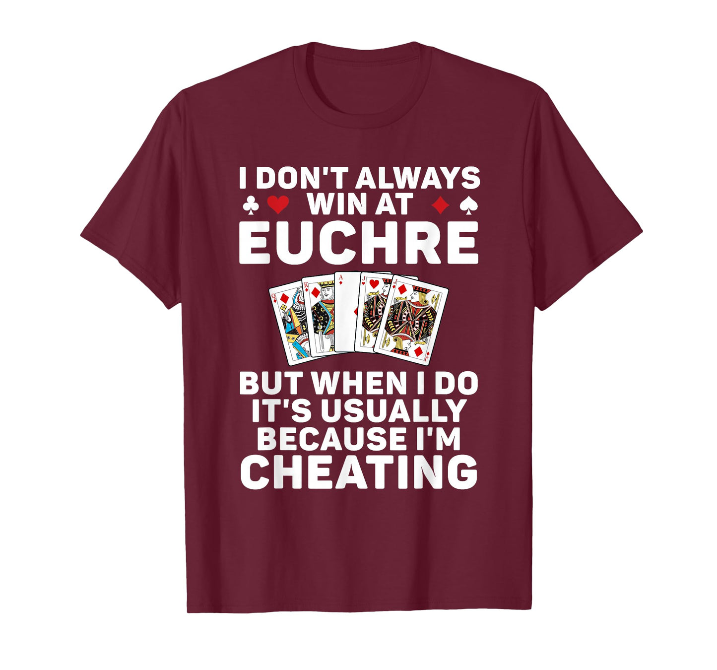 Cool Euchre Art for Men Women Euchre Partner Card Game Lover T-Shirt
