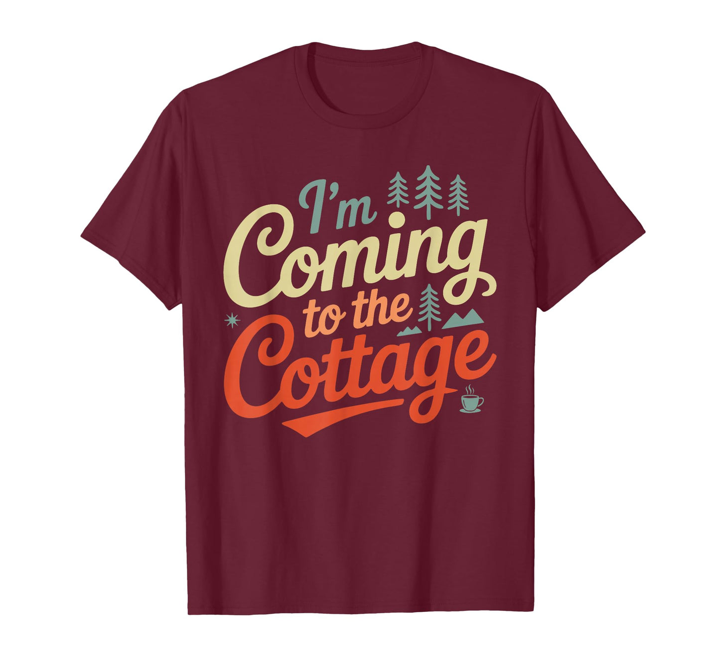I'm Coming to The Cottage Romance Hockey Couple Valentine T-Shirt