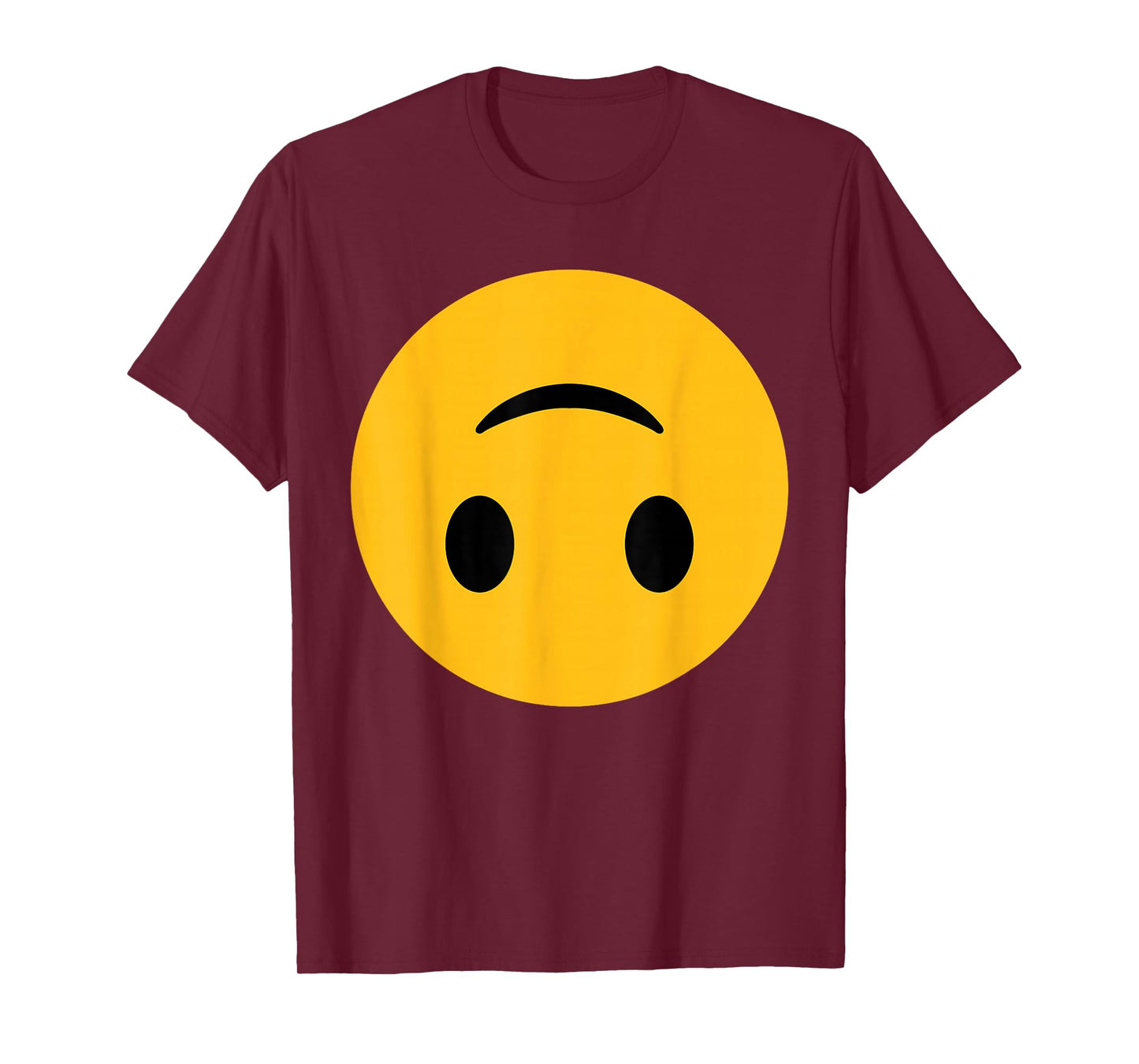 Funny Emoticon Smiling Upside Down Face Silly Sarcasm T-Shirt