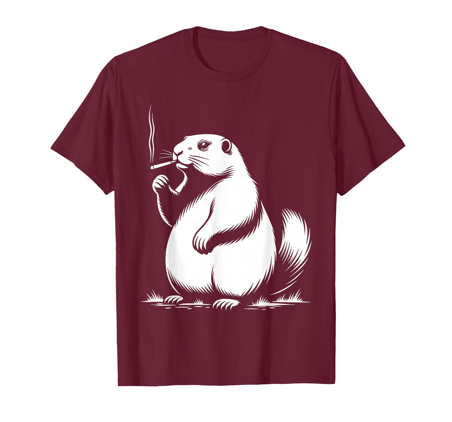 Punxy Phil's Smoking Meme Groundhog Day Costume Gen Z T-Shirt