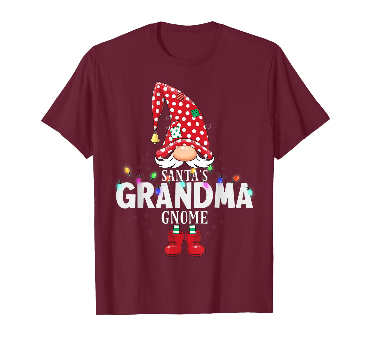 X-Mas Santa's Grandma Gnome Christmas Matching T-Shirt