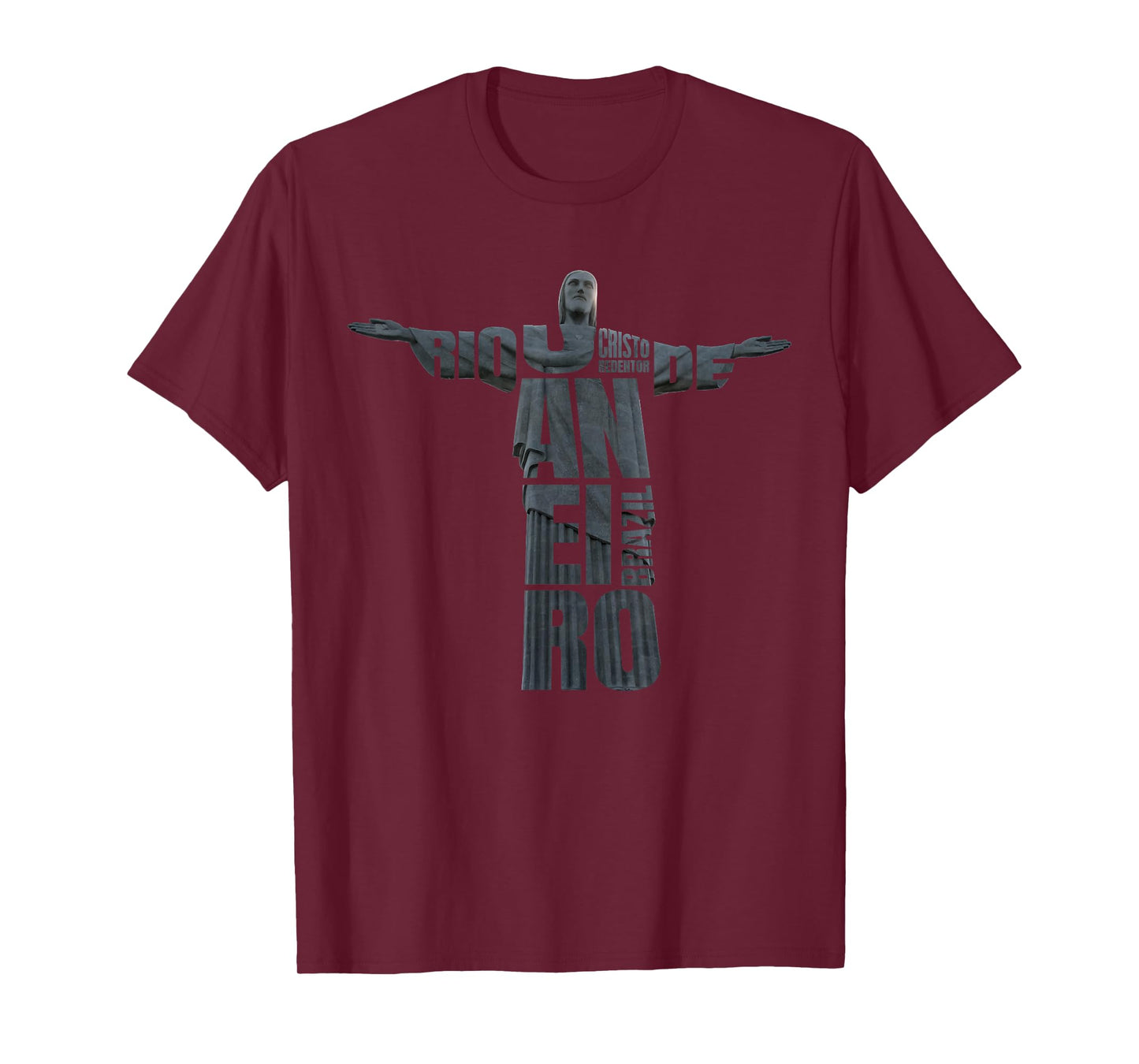 Brazil Jesus Christ T-shirt Rio de Janeiro Cristo Souvenir T-Shirt