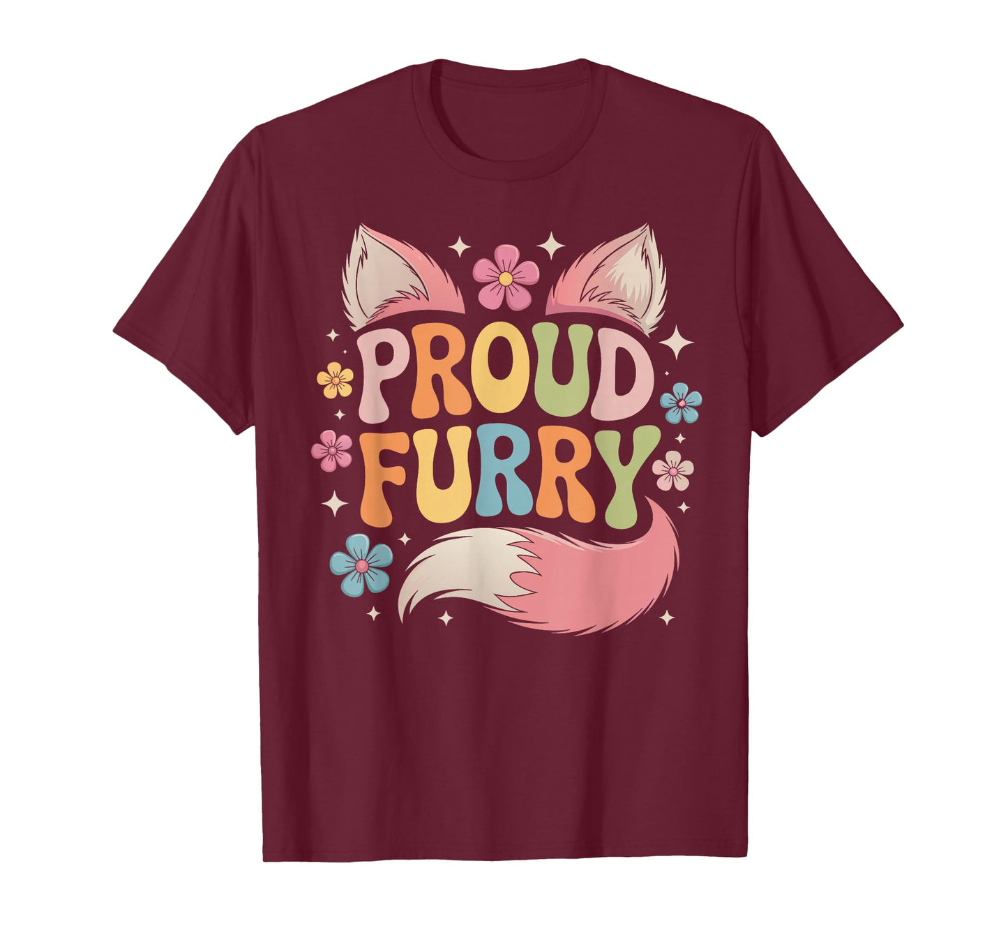 Retro Furry Fandom LGBTQ+ Proud Fursonas Cosplay Convention T-Shirt