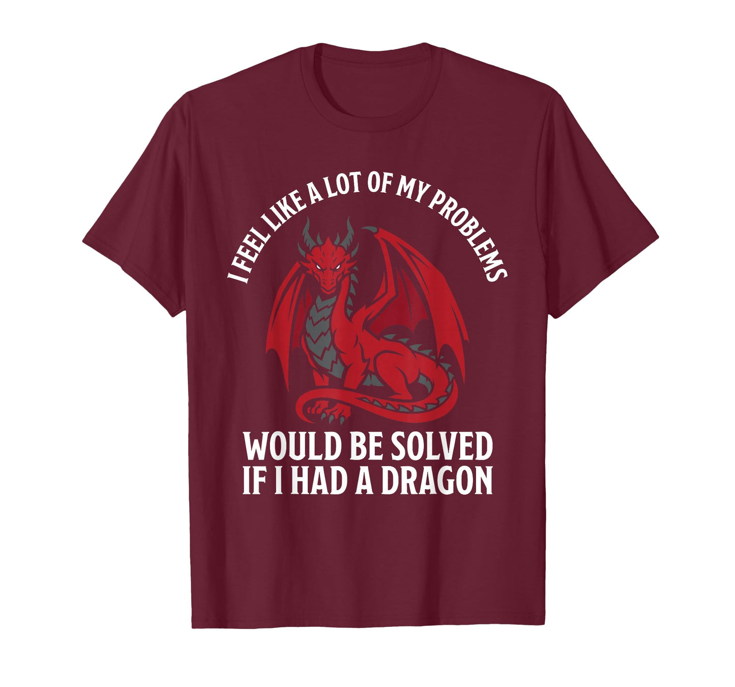 Problems Solved If I Had A Dragon Lovers Fantasy T-Shirt
