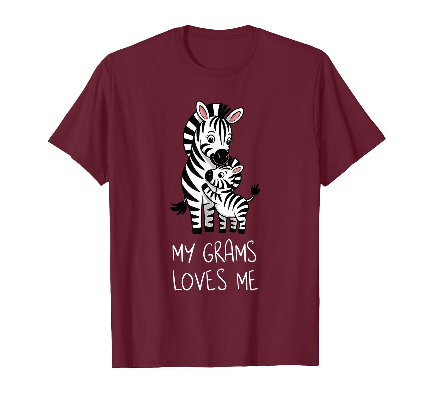 Cute Baby Zebra and Grandma My Grams Loves Me T-Shirt