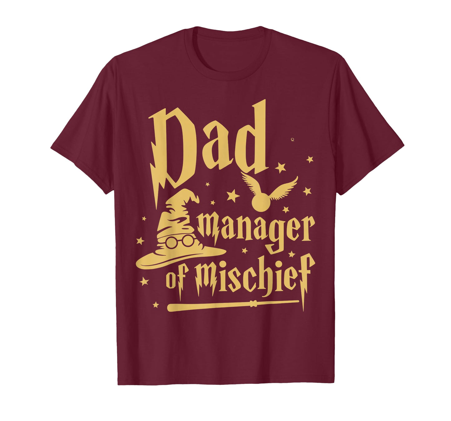 Magical Dad Manager of Mischief Birthday Family Matching T-Shirt