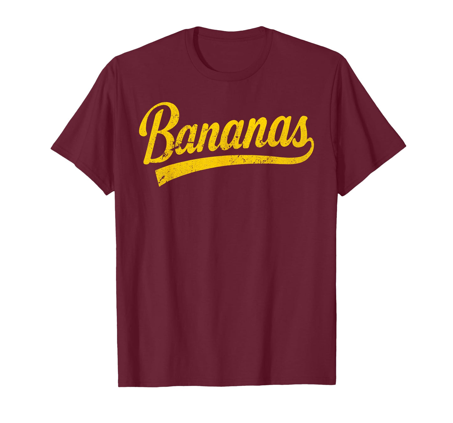 Bananas School Sports Fan Team Spirit Name Design T-Shirt