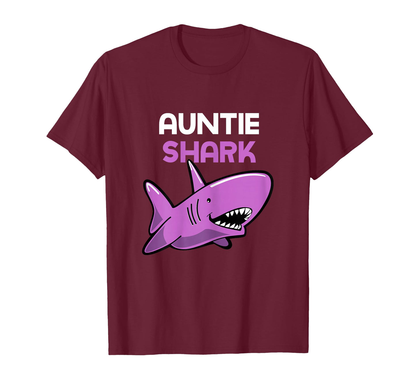 Auntie Shark Cool Funny Family T-Shirt
