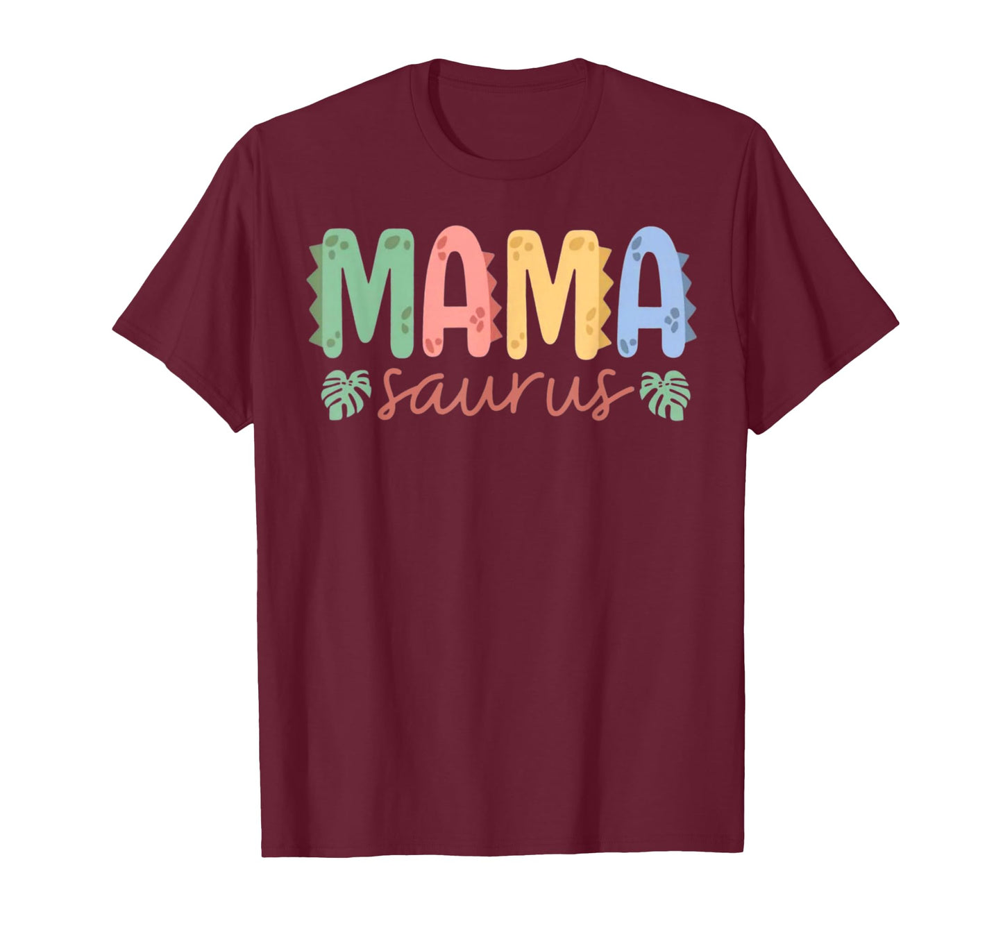 Mama Saurus Mom Dinosaur Three Rex Birthday Boy Girl Family T-Shirt