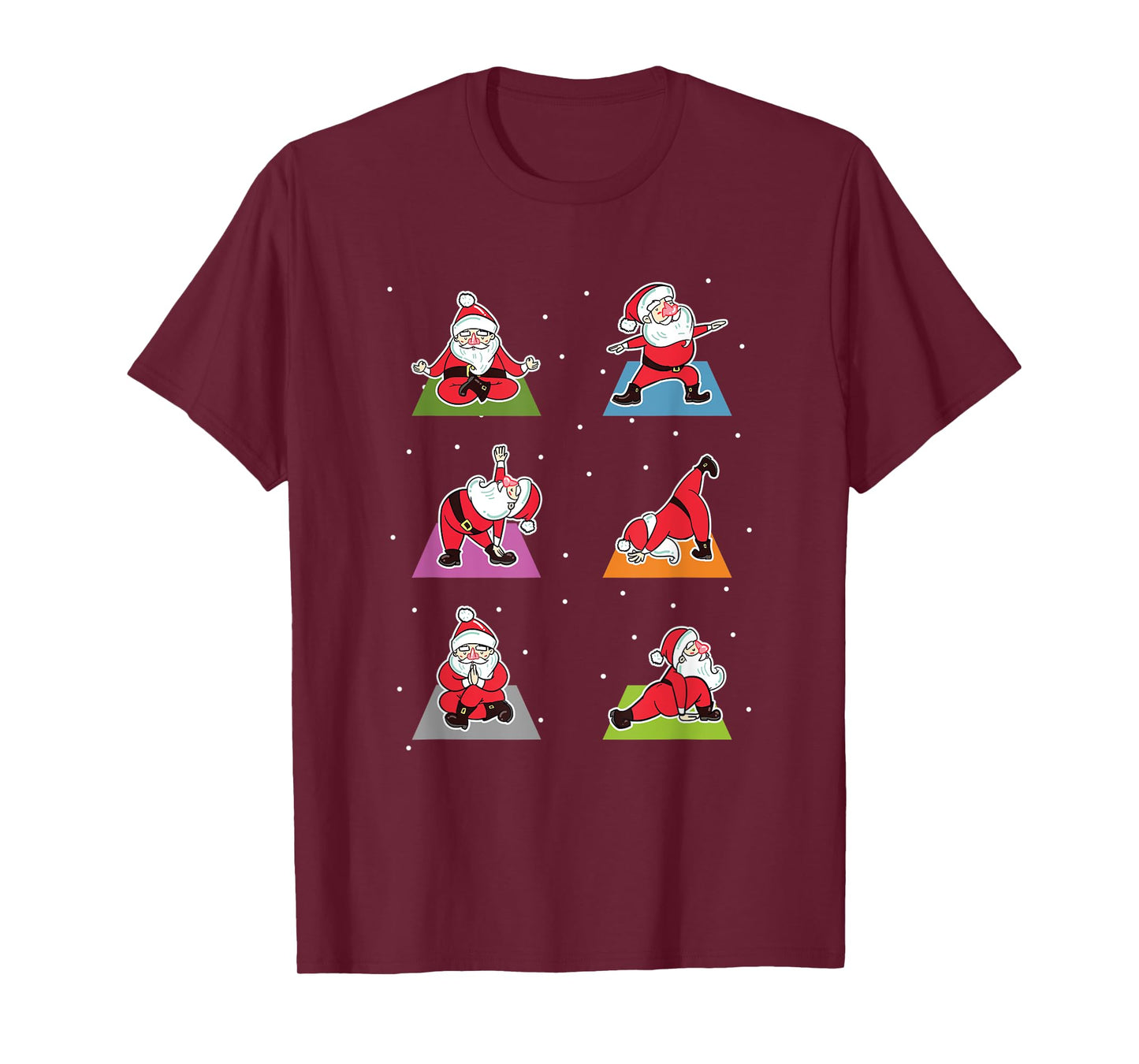 Christmas Yoga Santa Practice Yoga Xmas Meditation T-Shirt