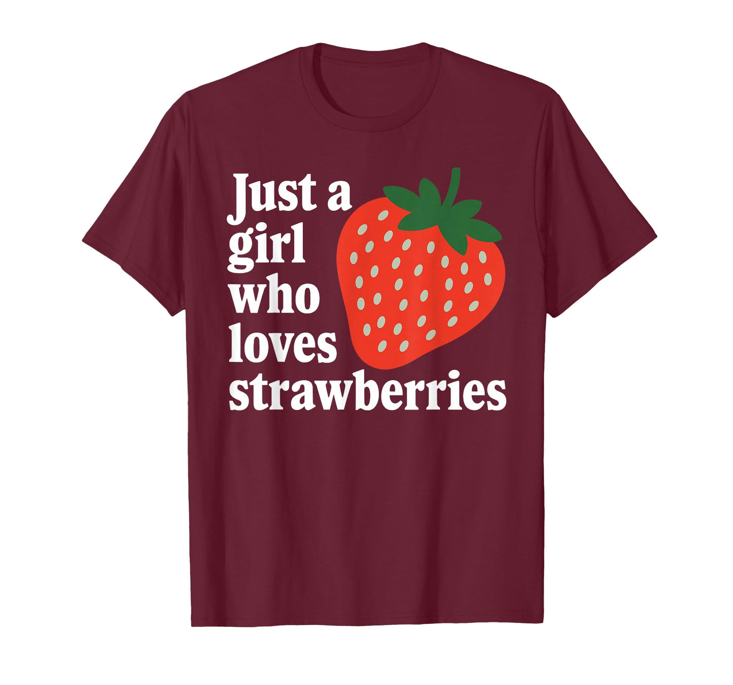 Funny Strawberry Art for Girls Women Fruit Strawberry Lover T-Shirt