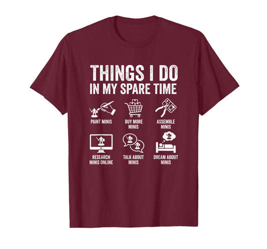 Painting Miniatures Tabletop Wargame Board Games Enthusiast T-Shirt