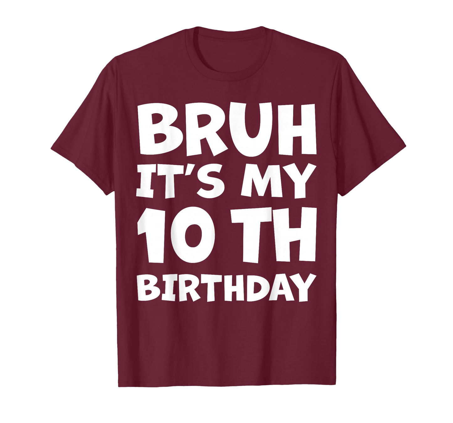10 Year Old BDay Decorations Son Boy 10yr 10th Birthday T-Shirt