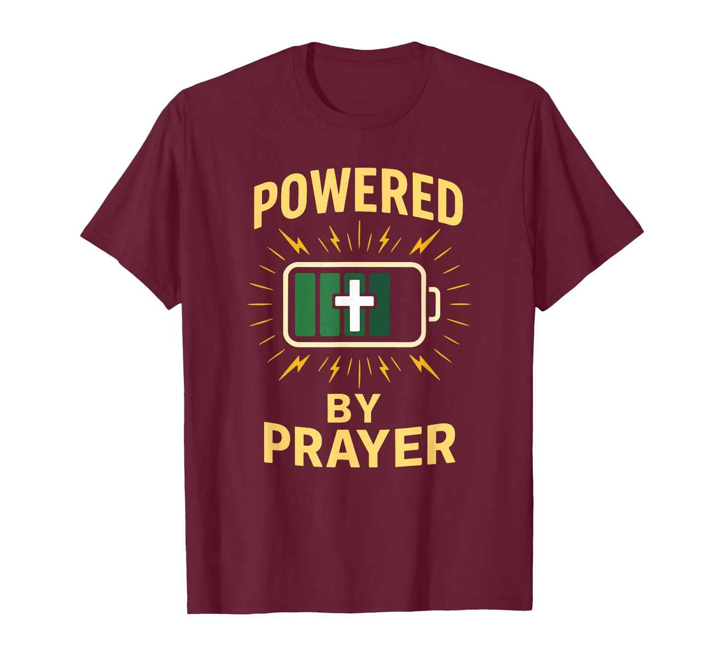 Powered by Prayer Christian Faith T-Shirt