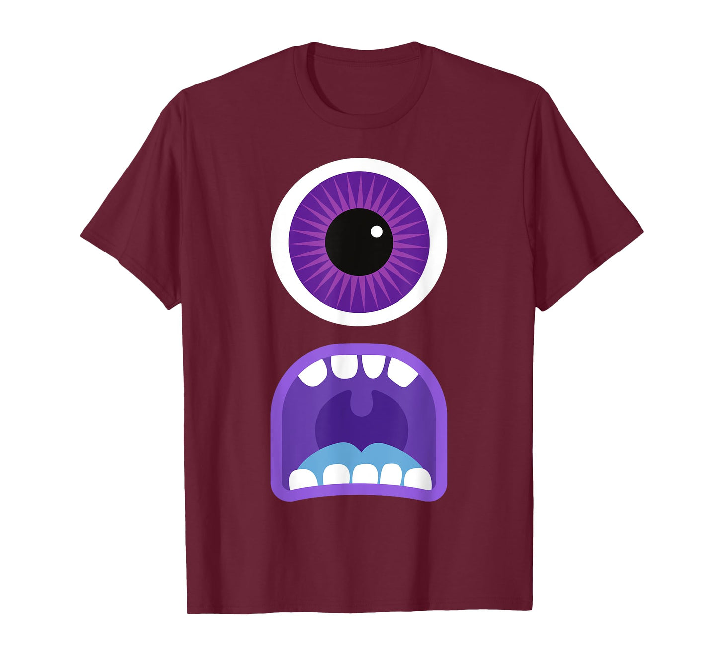 Cute Monster Face Costume Men's Women's Halloween T-Shirt