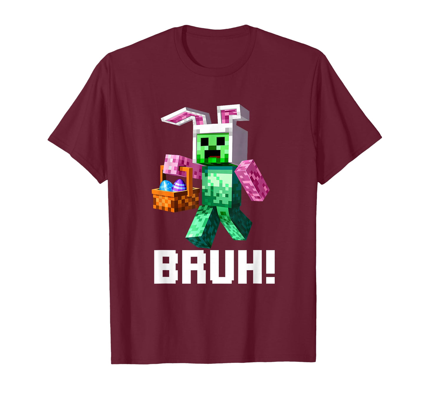 Bunny Bruh Meme Easter Day Dab Funny Bunny Teens Boys Kids T-Shirt