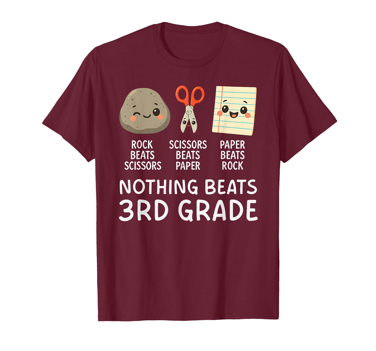 Nothing Beats 3rd Grade for Kids Boys Girls Back to School T-Shirt