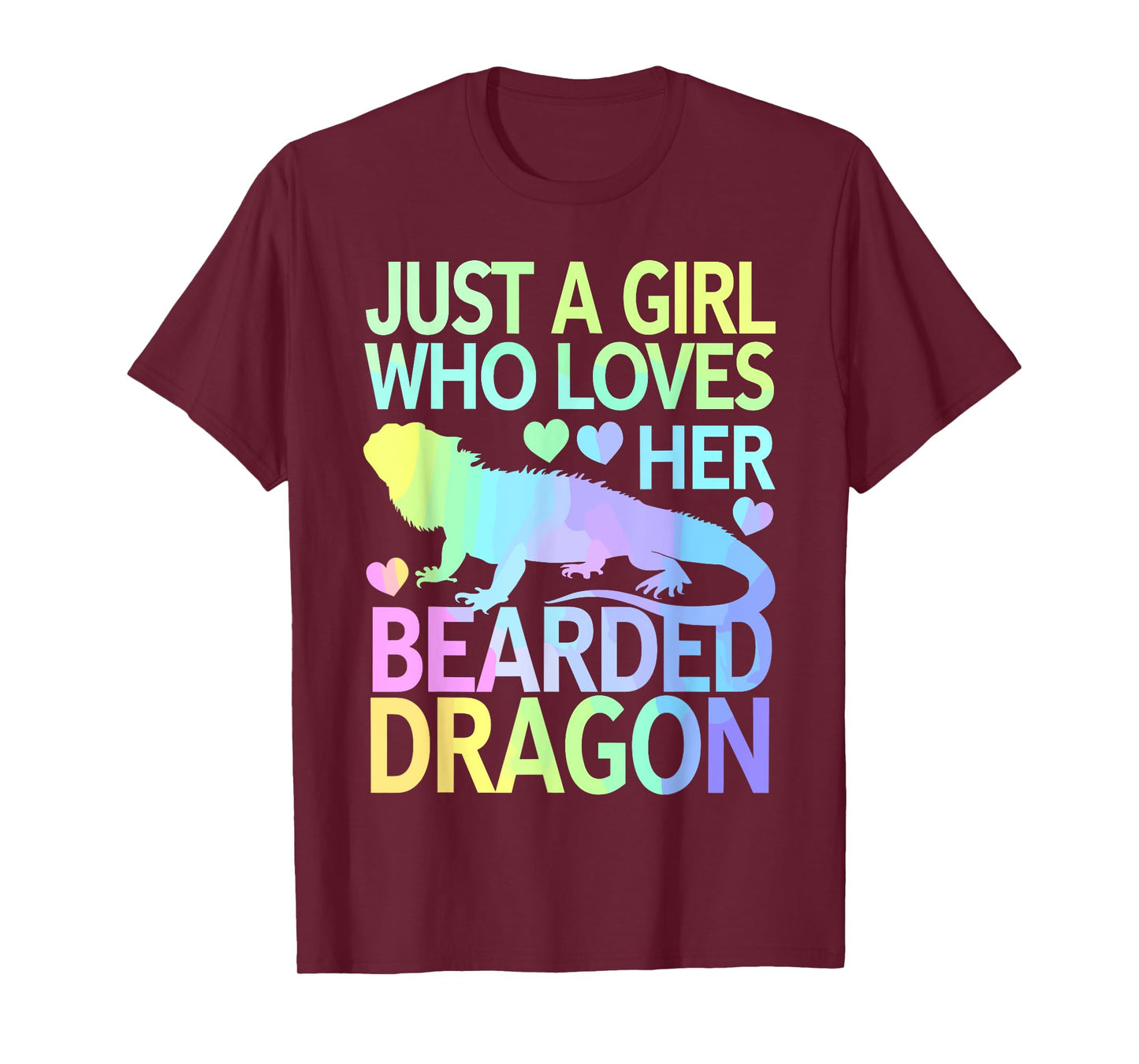 Cool Bearded Dragon Art For Women Girls Bearded Dragon Lover T-Shirt