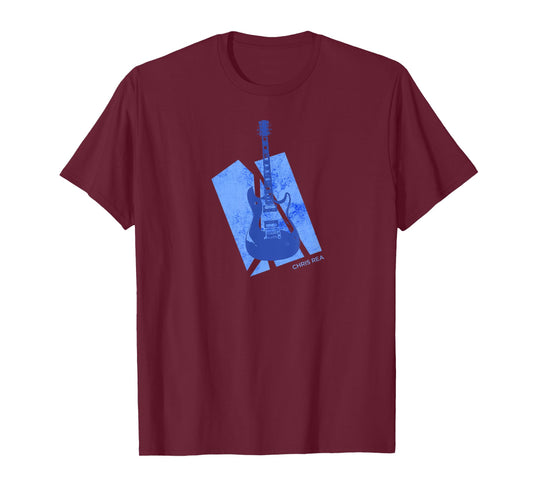 Chris Rea Logo and Guitar Official T-Shirt