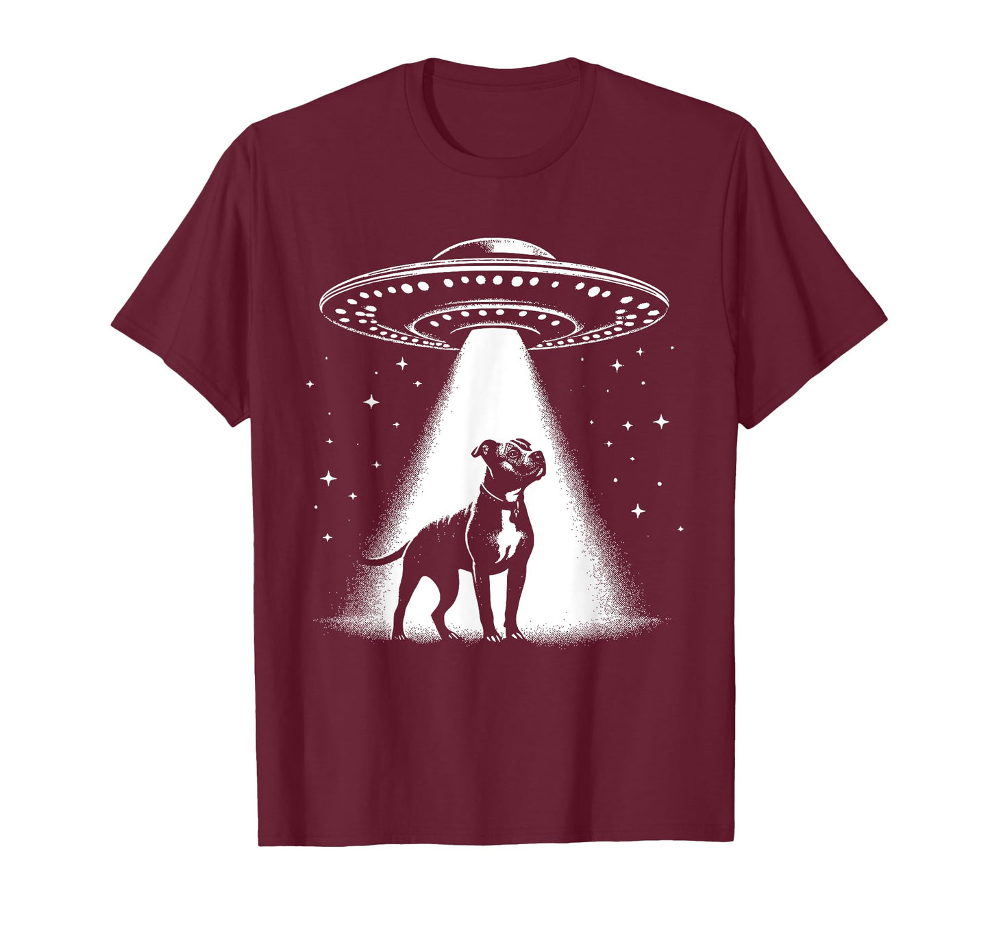 American Pit Bull Terrier Mom Dad Dog - Funny Alien UFO T-Shirt