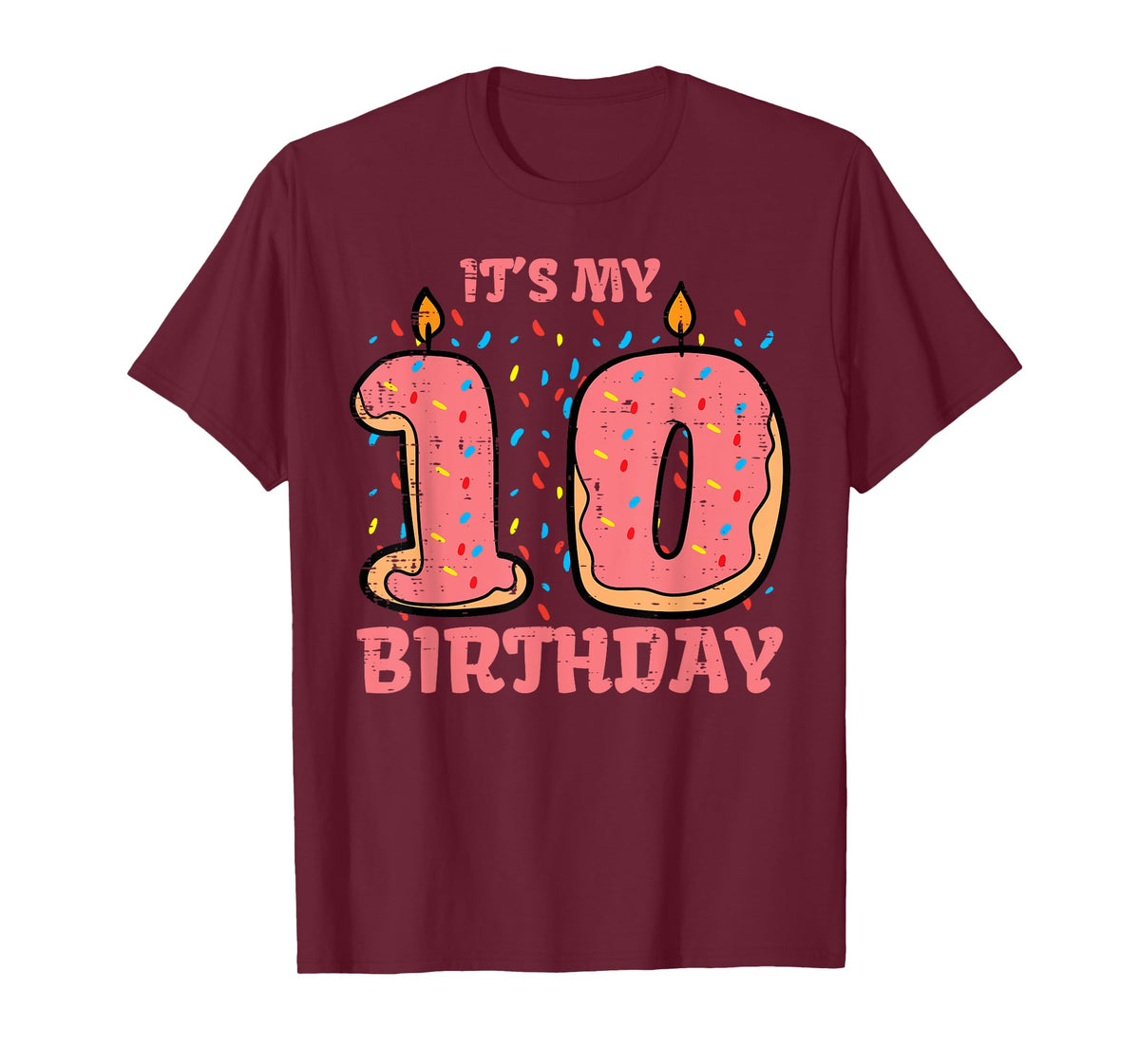 Its My 10th Birthday Cake 10 Years Old Bday Girls Boys Kids T-Shirt