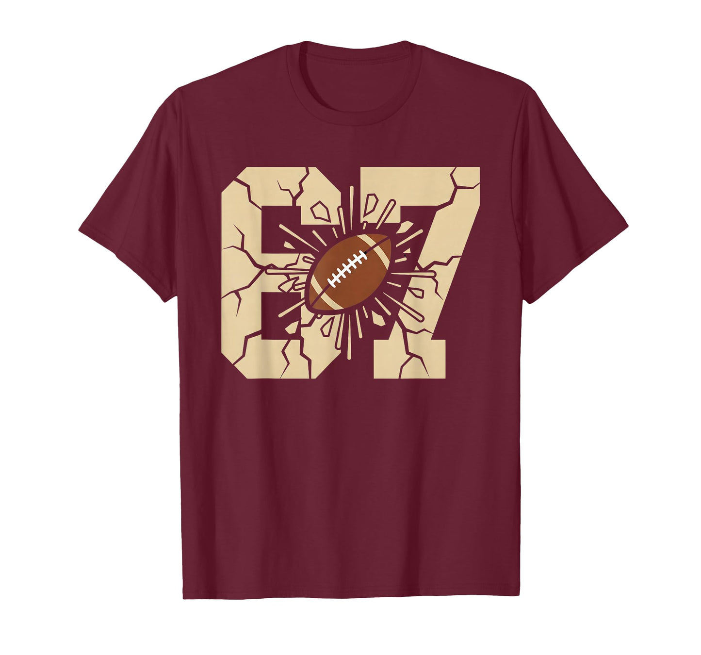 67 Football Six Seven 6 7 Meme - Funny 6-7 Drip American T-Shirt