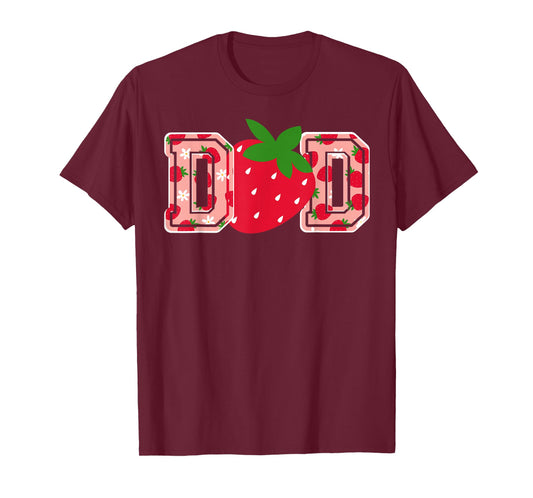 Dad Strawberry Birthday T-Shirt