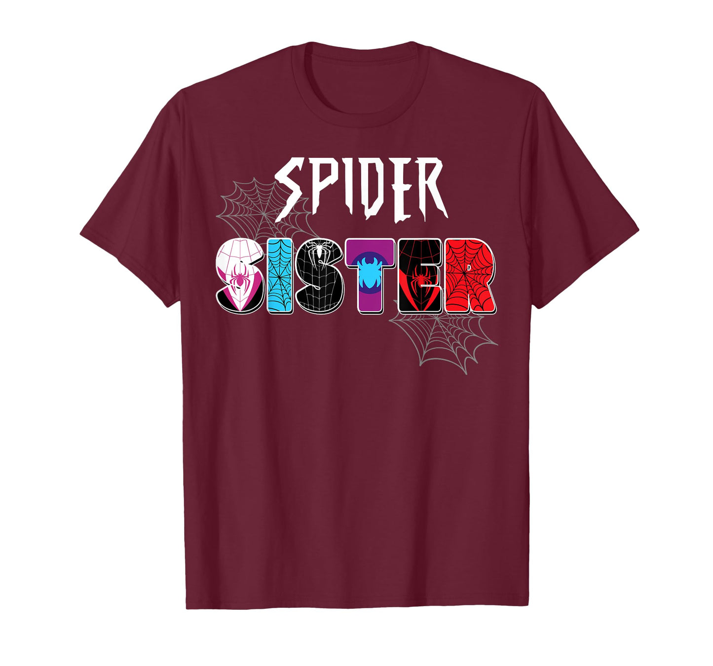 Birthday Party Spider Outfit Spider Sister Kids Girls T-Shirt