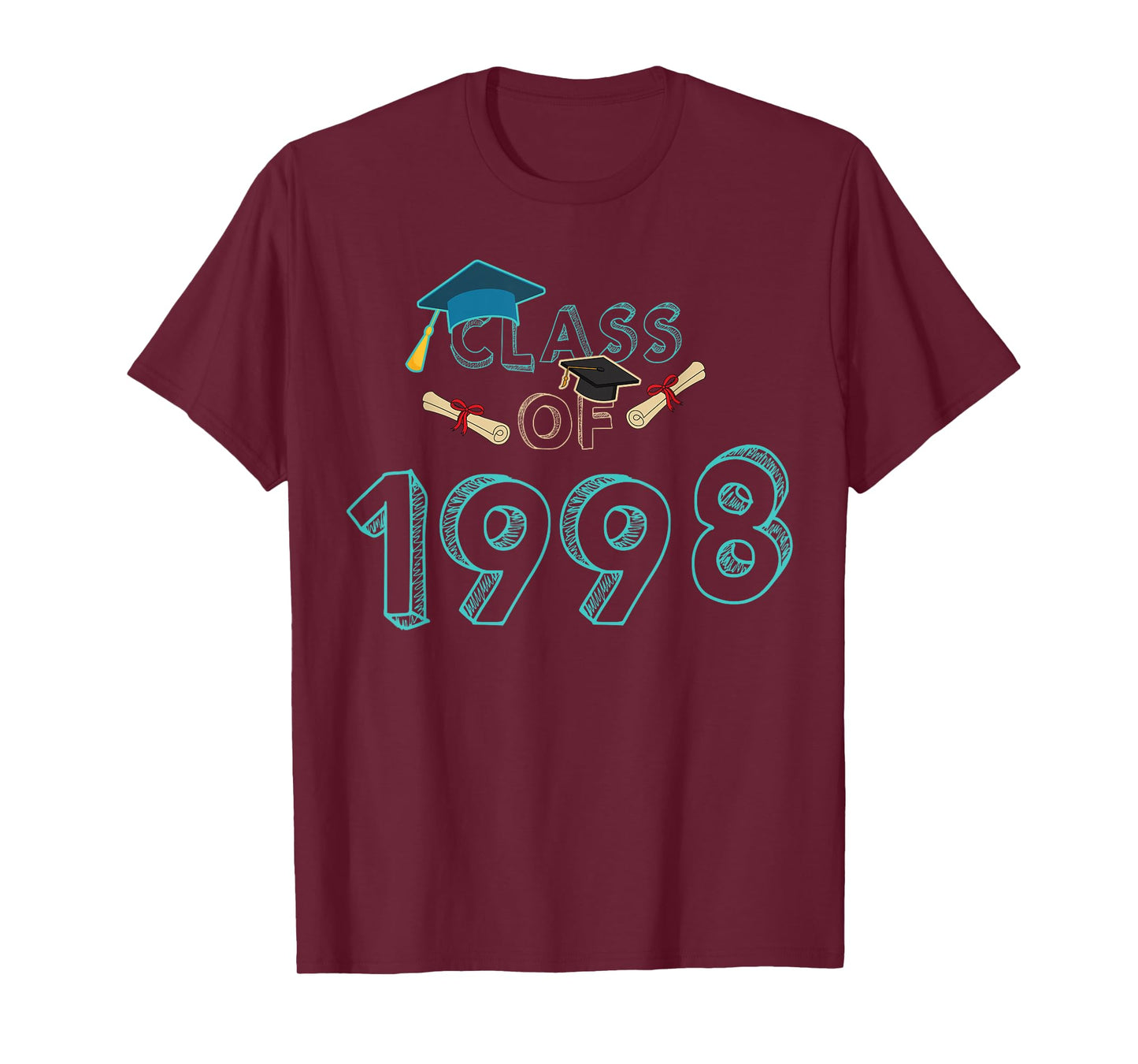 Class Of 1998 Graduation School Reunion Student Teacher Men Women Girls Kids T-Shirt