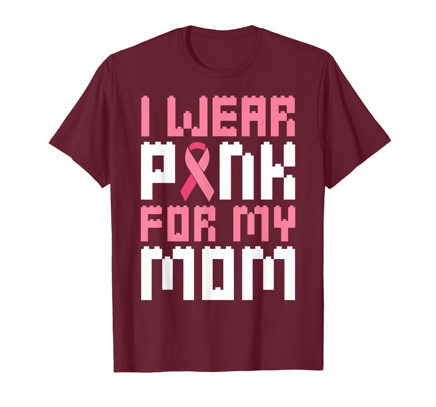 I Wear Pink for My Mom Breast Cancer Awareness Boys T-Shirt