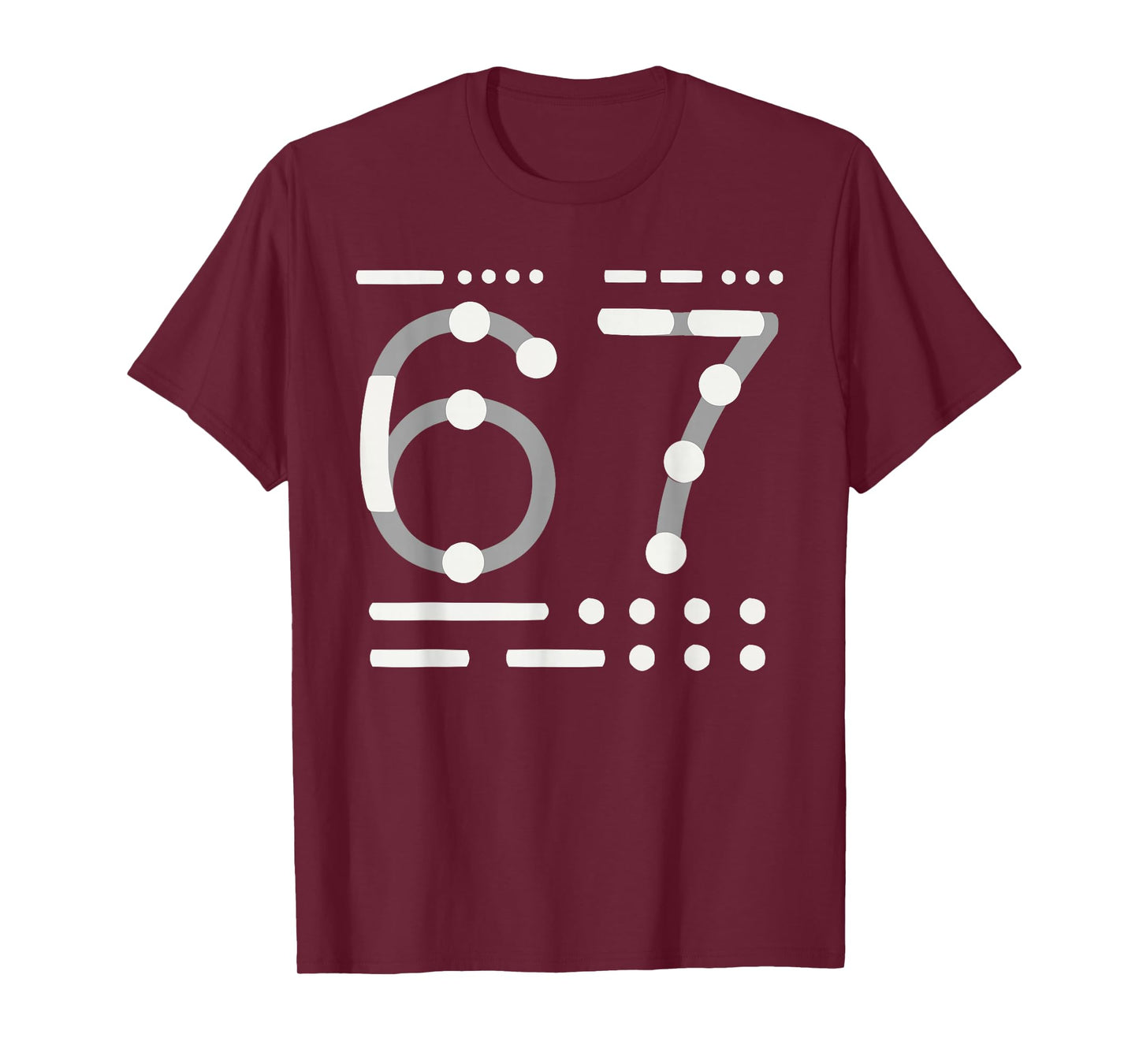 67 Shirt, Morse Code 67 Kid Meme six Seven Graphic Tees T-Shirt
