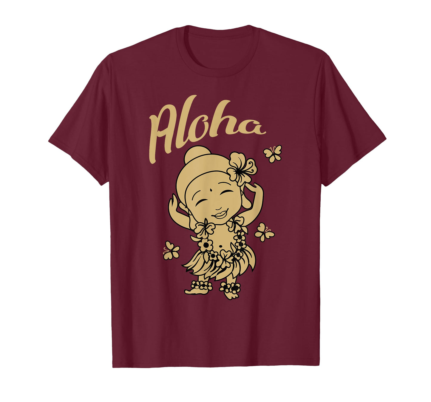 Aloha Buddha Funny Hawaiian Buddhist Yoga Meditation T-shirt