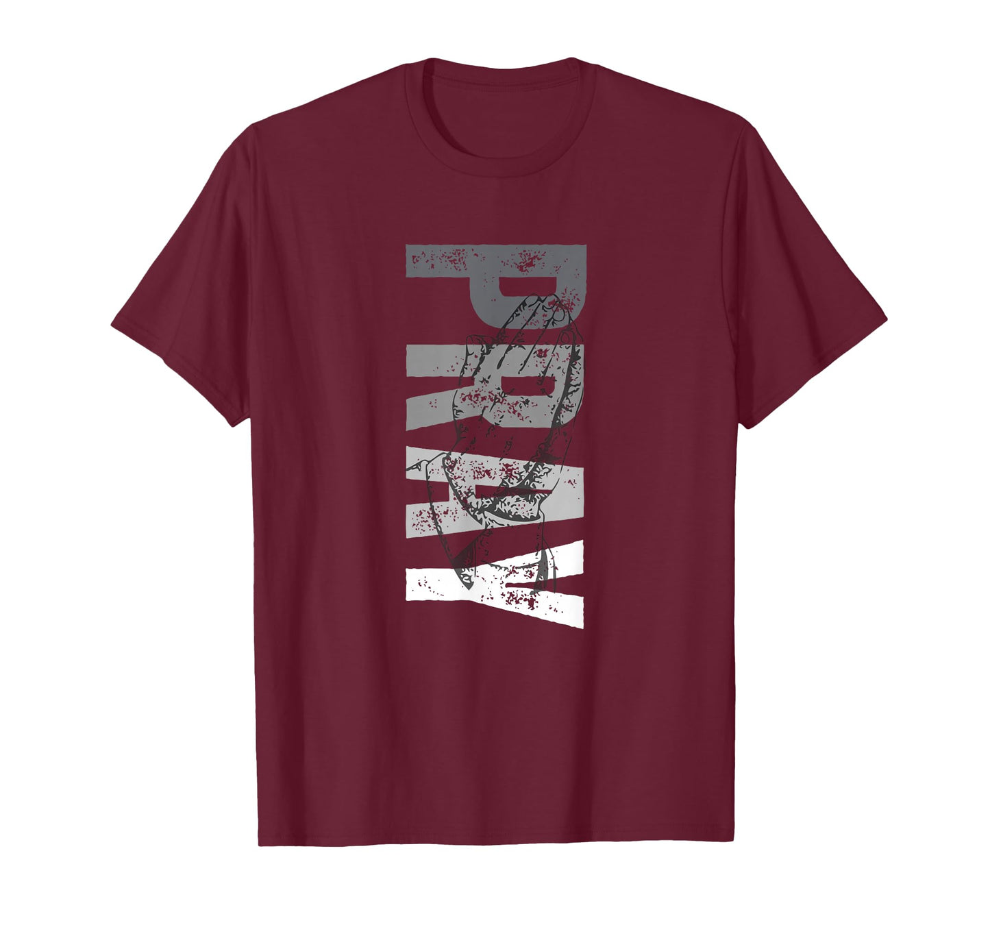 Minimalist Monochrome Pray Christian Distressed Typography T-Shirt