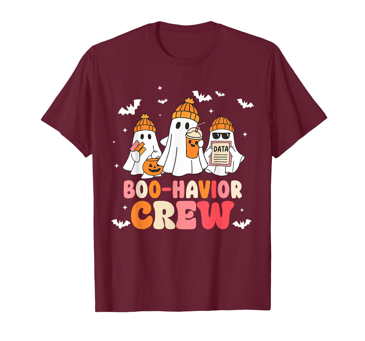 Boo Havior Crew Behavior Analyst Halloween Women Boy Girl T-Shirt